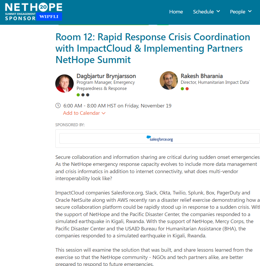 PDC_Global's tweet photo. @PDC_Global advances both #resilience via the #SDGs &amp; humanitarian #response innovations via @disasteraware 🌏

We were honored to join the @NetHope_org #ImpactCloud collaboration this week @ #NetHopeSummit2021 

https://t.co/QawnmfCR3P

Mahalo @USAID @ETCluster @UN 

#SaferWorld https://t.co/oMdKNfT8IG