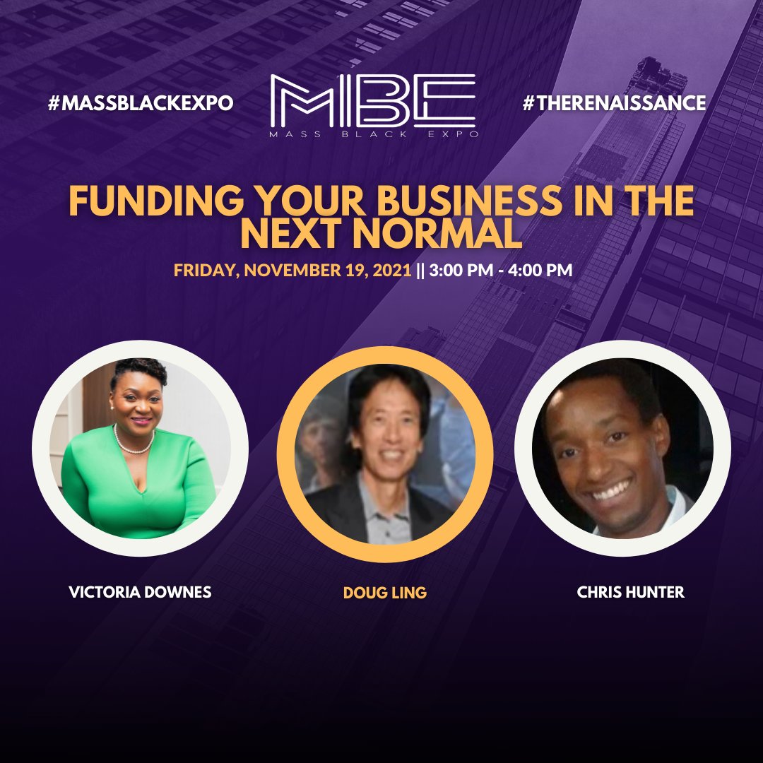SmallBStrong's tweet photo. Today at Mass Black Expo, "Funding Your Business in the Next Normal" Session with three featured presenters. Don't miss out!
#MassBlackExpo #SmallBStrong
Tickets available here:
https://t.co/qwWz0tuL0G https://t.co/5GP353e3lM