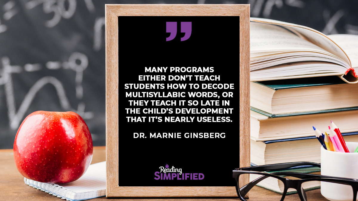 ReadSimplified's tweet image. Do your students get tripped up by multisyllable words? We&apos;ve got just the trick...

Visit readingsimplified.com/multisyllabic-… to find out more.

#readingsimplified #SOR
