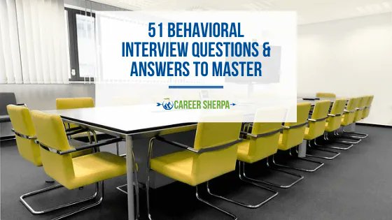 careersherpa's tweet photo. You know you have to practice before the job interview. Use these 51 Behavioral Interview Questions & Answers https://t.co/ks4QGxMVjA #jobinterview #practiceinterviewing https://t.co/1bbszjJ7R2