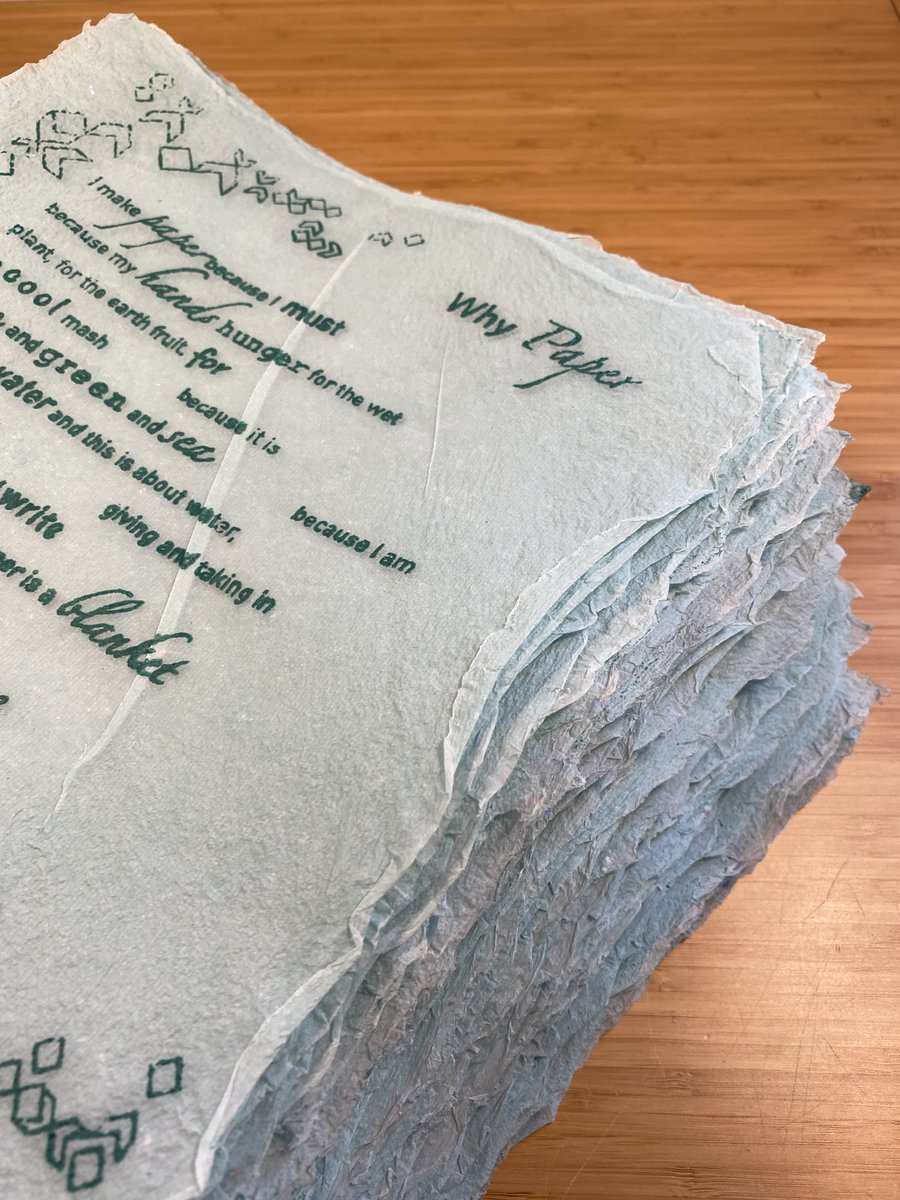 HandPapermaking's tweet image. Donate Now and Get Your Year-End Broadside (While They Last)! - mailchi.mp/04396947cd63/d…