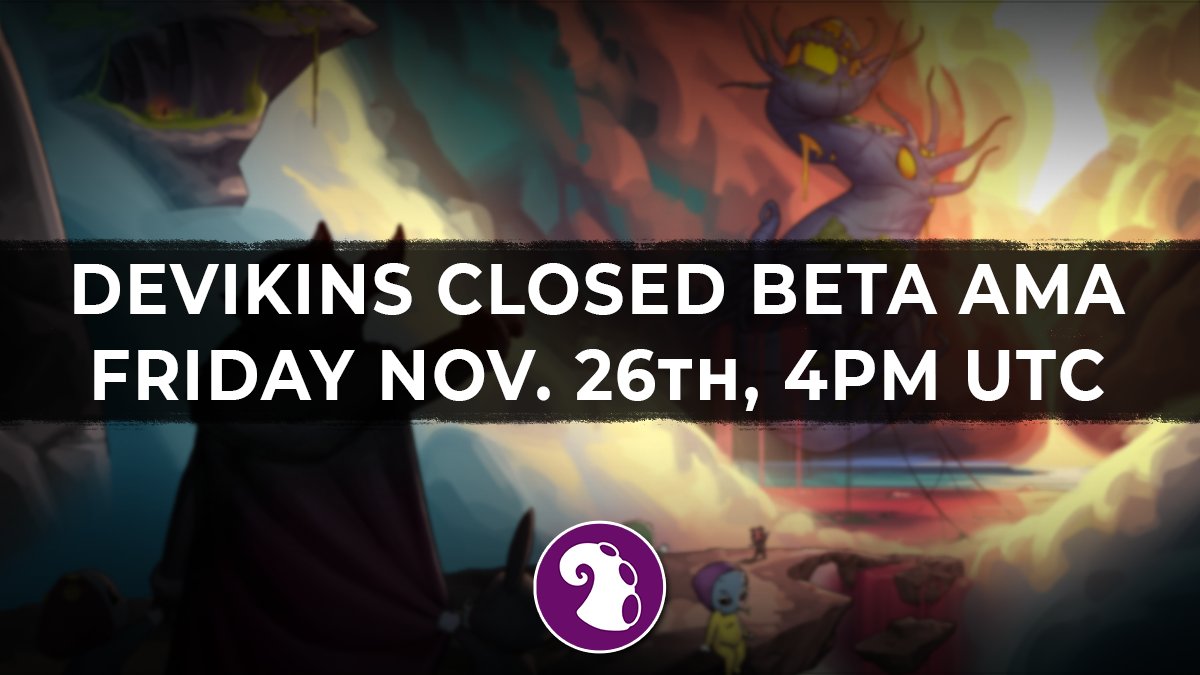 Guess what?

We've got another live AMA coming at ya', Friday November 26th at 4PM UTC!

Have any questions about the Beta? Want to know more about the game? Make sure to post some questions for us here, or at discord.gg/devikins!

#devikins #NFT #gamefi #QandA  #crypto