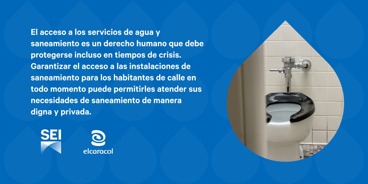 SEIenEspanol's tweet photo. #DiaDelRetrete | Las barreras a los servicios de saneamiento seguros siempre han existido para los habitantes de calle, pero el #COVID19  las exacerbó. #VivirConDerechos #SaneamientoParaTodos https://t.co/JhZj5degh9