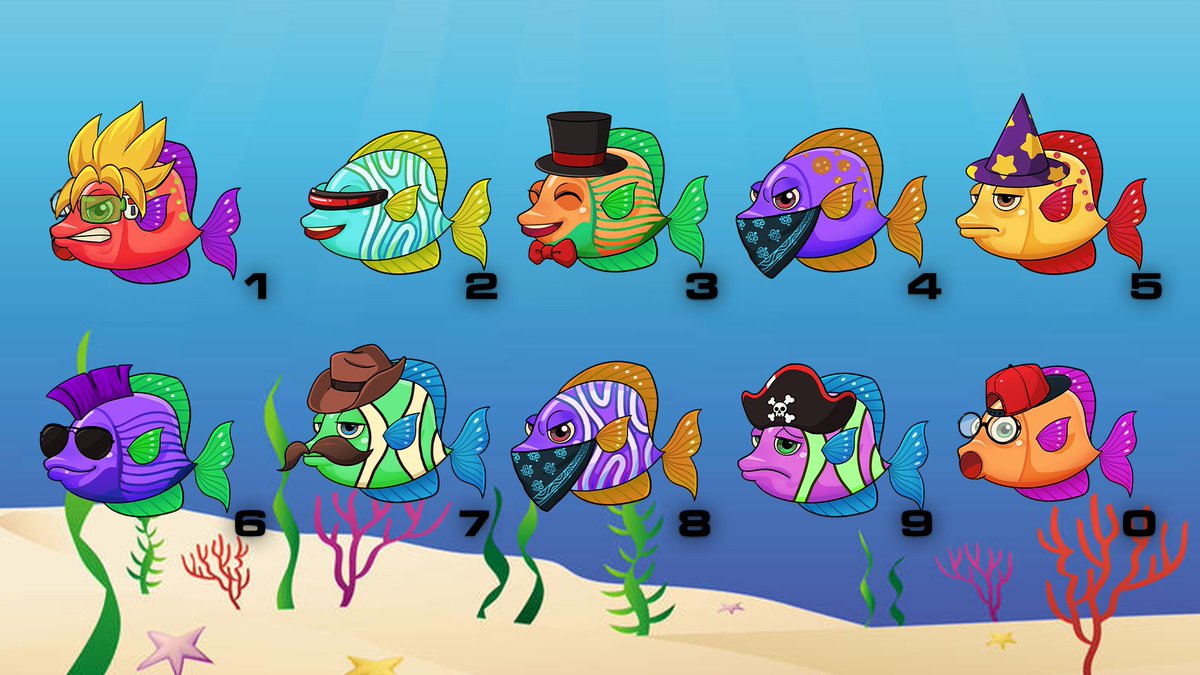 MetaFishCrew's tweet image. The last digit of your like is YOUR Meta Fish!