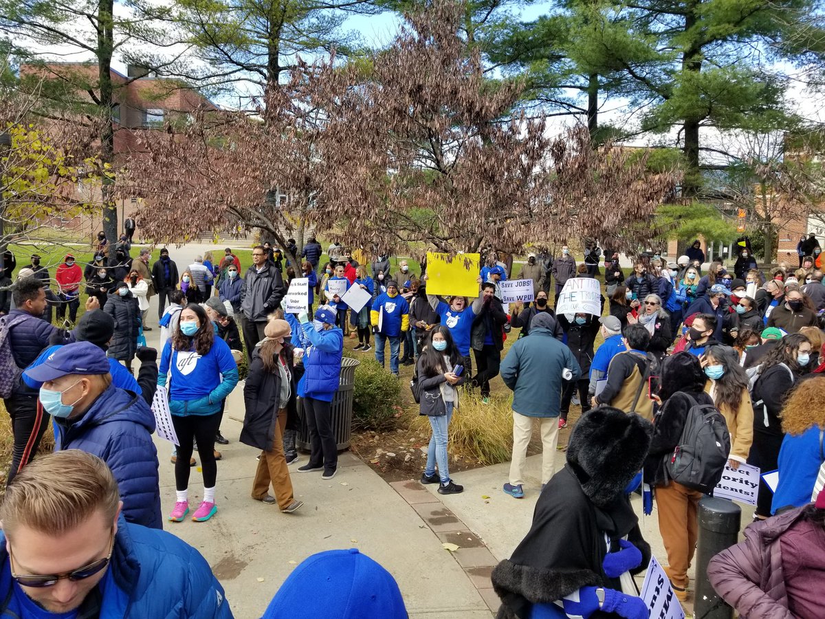 College Council AFT (@cnjscl) on Twitter photo Amazing speakers, support and solidarity from the students, faculty and staff during our Rally to Save WP Jobs! #SaveWPjobs Amazing speakers, support and solidarity from the students, faculty and staff during our Rally to Save WP Jobs! #SaveWPjobs
