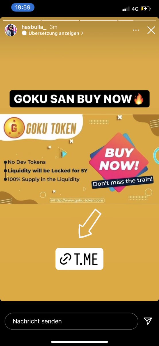 GokuSANtoken's tweet photo. 🚨@GokuSANtoken 🚨

HASBULLA POSTED US ON INSTAGRAM🚀🎉

✅LIQUIDITY LOCKED 5Y 
✅BIG MARKETING 
✅CMC &amp; CG COMING SOON
✅ONLY 7 DAYS OLD
✅FAST GROWING 

YT: https://t.co/ERjKJUK2kb
TG: https://t.co/vLQEaR3L9e
 #Goku #Coingecko #ROADTONAMEK https://t.co/7A3AZ9CdUD