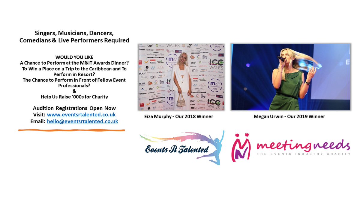 More enquiries are coming through to the ERT team of <a href="/PaulTidy/">Paul Tidy</a> <a href="/mattcurran/">Matthew Curran</a> <a href="/GraemeSaunders7/">Graeme Saunders</a> &amp; <a href="/Perceptionsmgt/">Ken Findlay</a> for both the London &amp; Leeds auditions. There's lots room for more. If you or an events colleague has a performance talent. This is the chance to shine! #youknowyouwantto