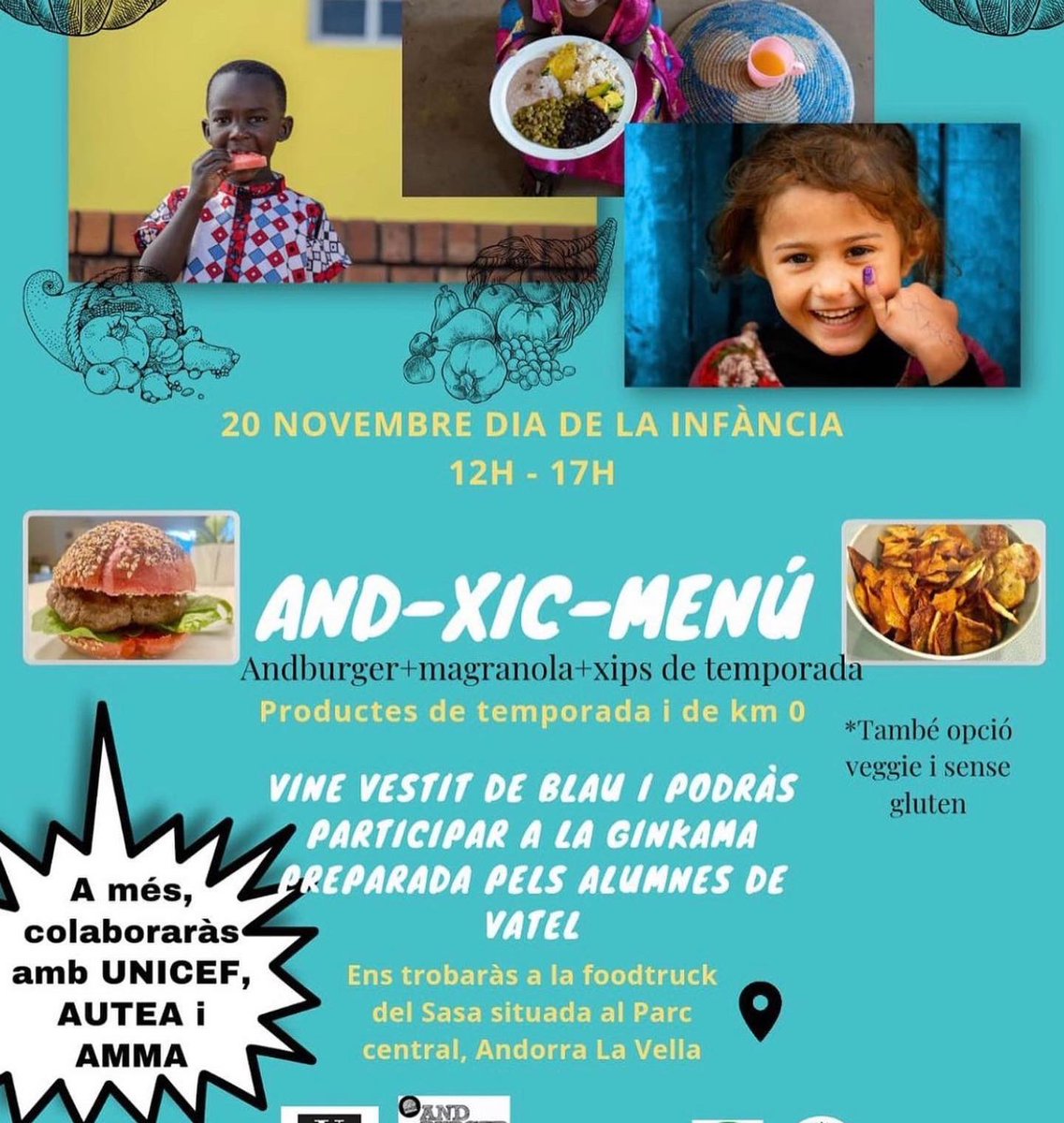 andburgerzero's tweet photo. Dissabte 20 de NOVEMBRE - MENU SALUDABLE DE 10 euros @mpjansana @unicefandorra @Ramonsasplugas1 https://t.co/4nY9T1jMS6