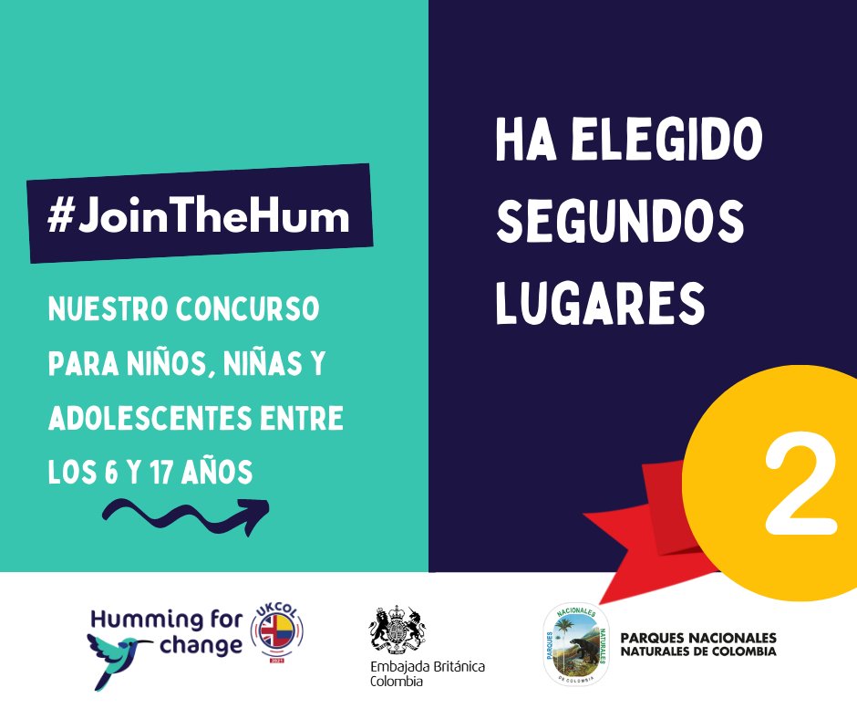 UKinColombia's tweet photo. #JoinTheHum, el concurso de #Humming4Change  para niños, niñas y adolescentes entre los 6 y los 17 años, ¡ha escogido segundos lugares! ¡Te contamos quiénes fueron!

[1/5] 🧵👇 https://t.co/9FGrVBHd70