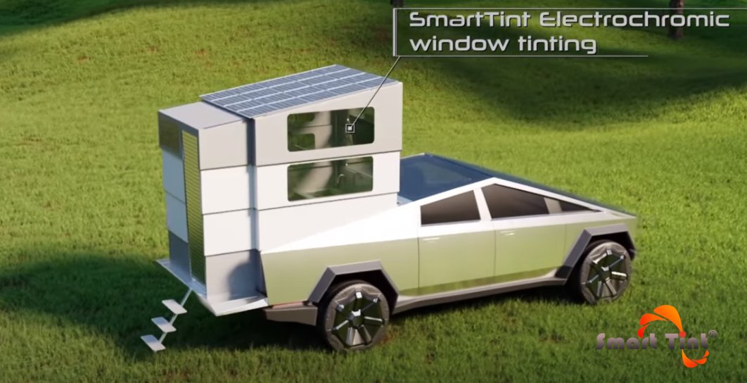 SmartTint's tweet photo. Genuine Smart Tint is utilized on this Tesla Cyberlandr” by @SmartTint on #Vimeo https://t.co/piSS9qeyqM
Pop-up camper revealed for Tesla Cybertruck using our Smart Tint®!🚙
https://t.co/vyONtjfyav
#tesla #cyberlandr #smarttint #switchablefilm https://t.co/wm9LDkNb8P