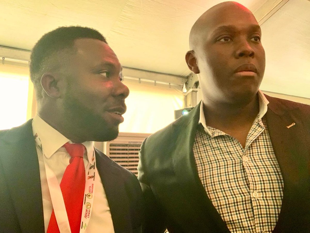OscarEmetuei's tweet photo. Finally our path crossed…. Coach Oscar Emetuei and Mr Vusi Thembekwayo at the #IATF2021 #IATFINSA21

Vusi is amongst the most accomplished Africans, making waves internationally as a thought-provoking young business leader

#Africa is talking business. Be a part of it. https://t.co/LnqZm5T3eN