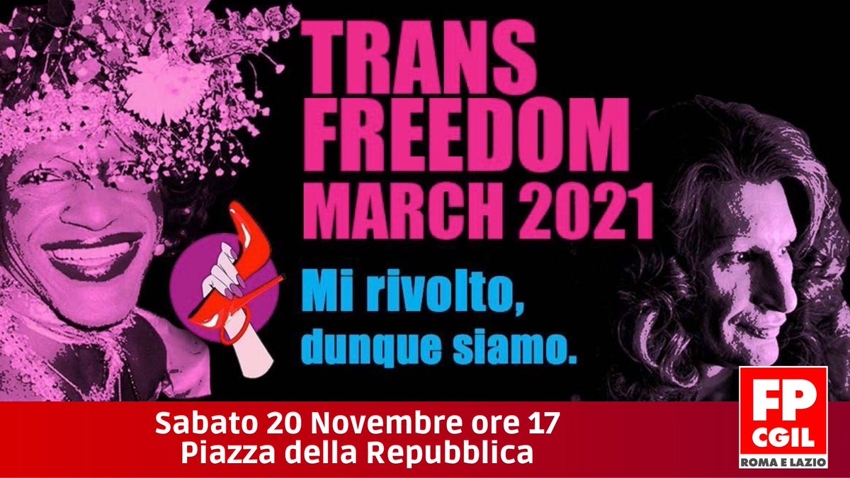 fpcgilromalazio's tweet photo. 🏳‍🌈Domani è il TDoR, la giornata della memoria trans (Transgender Day of Remembrance), occasione nella quale la comunità trans ricorda le persone vittime di odio transfobico; condividiamo il loro percorso verso una vera e sostanziale liberazione, personale e lavorativa.
#TDoR21 https://t.co/oavZR5RKt3