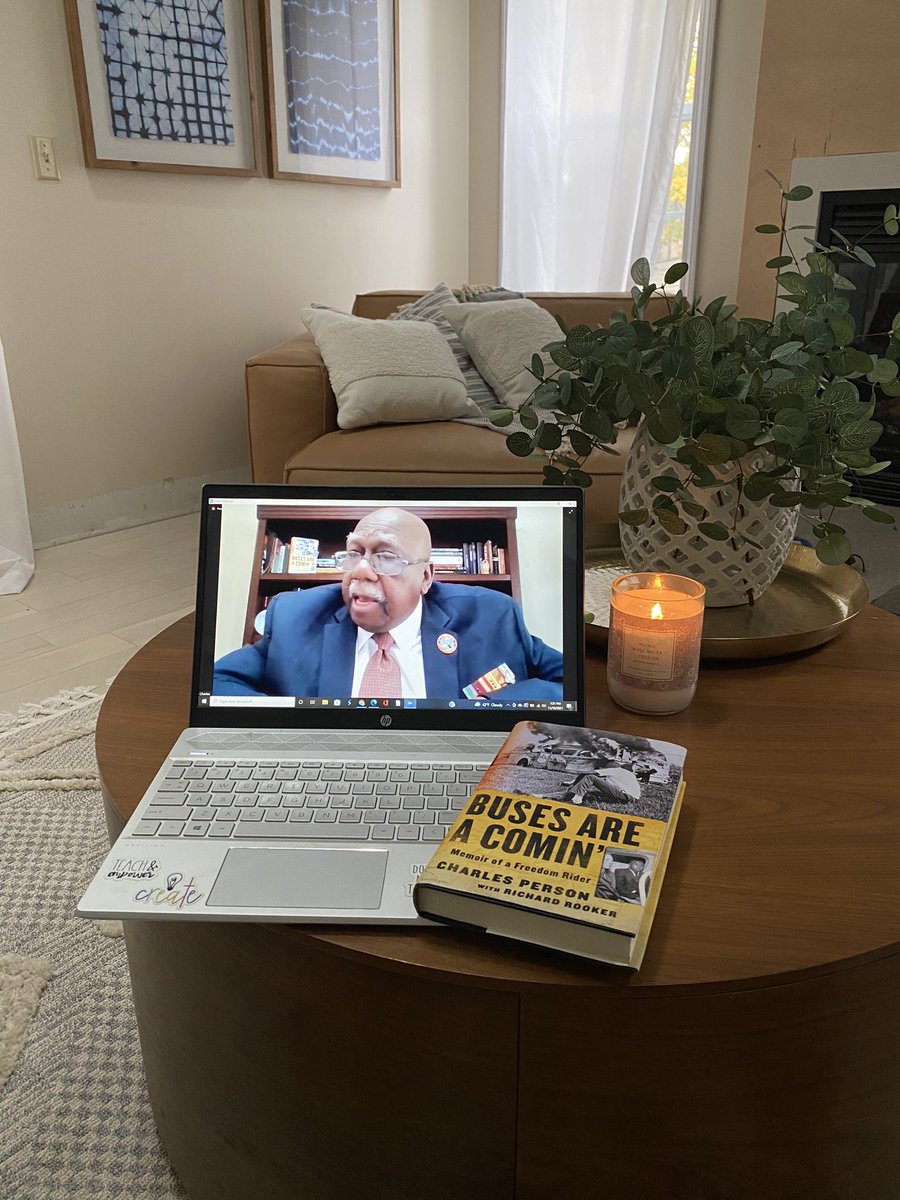 “The future holds almost unanimous approval of those who make a stand today in favor of a better tomorrow. Be on the lookout for your chance. A bus will pull up and stop. It will open its door. You’ll wonder if you should get on.” Thank you Charles Person, freedom rider. #NCTE21