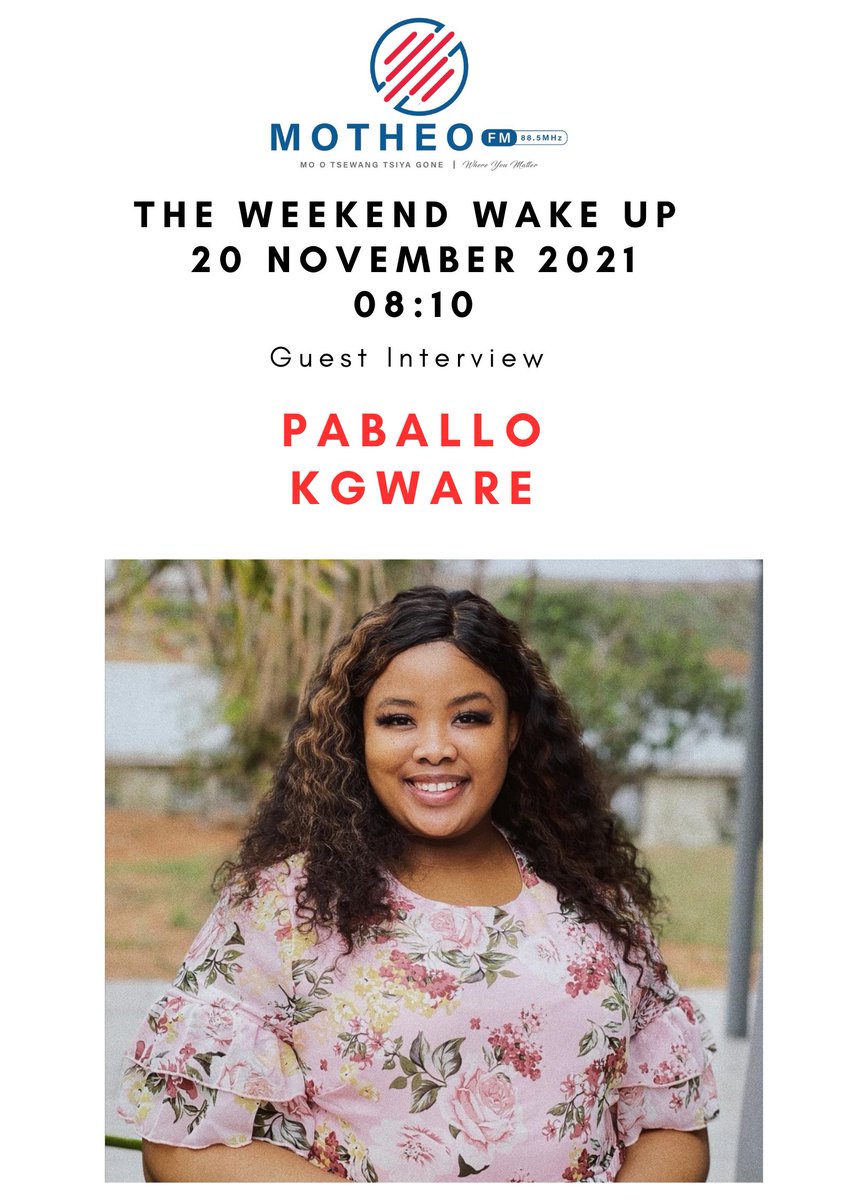 Geepee25's tweet photo. I have a great show lined up for you tomorrow Central SA, Rick Makoti aka Chipi @kgware_paballo is my guest.
#TheWeekendWakeUp
#Saturdays6amTo9am https://t.co/lgdoHmzy7o