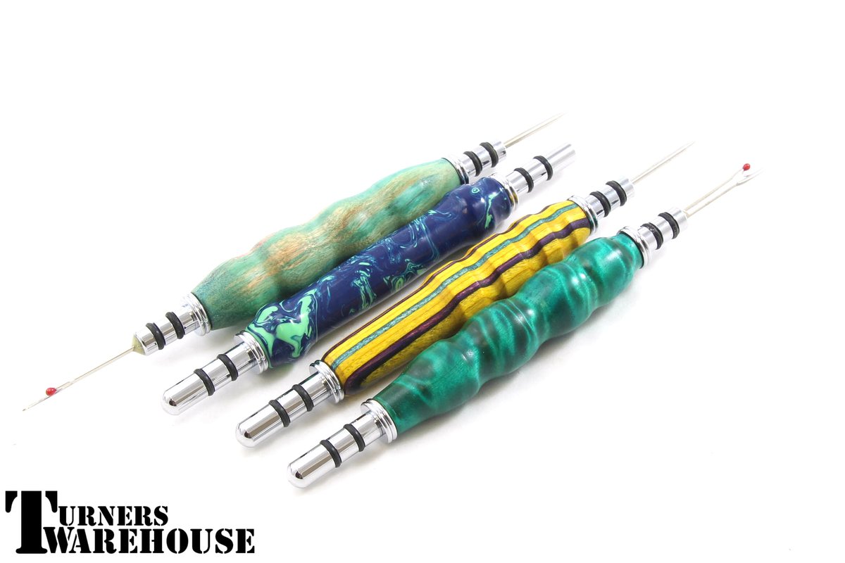 NEW Seam Ripper Finishes just in time for Christmas!!   We added Gun Metal, Oil Spill, Antique Copper to go with the Chrome and Gold we already had.  My mom will be so happy. 
buff.ly/3cx9nmG
#seamripper #sewing #sewinggift #woodturning #lathe #lathelife #turnerswarehouse