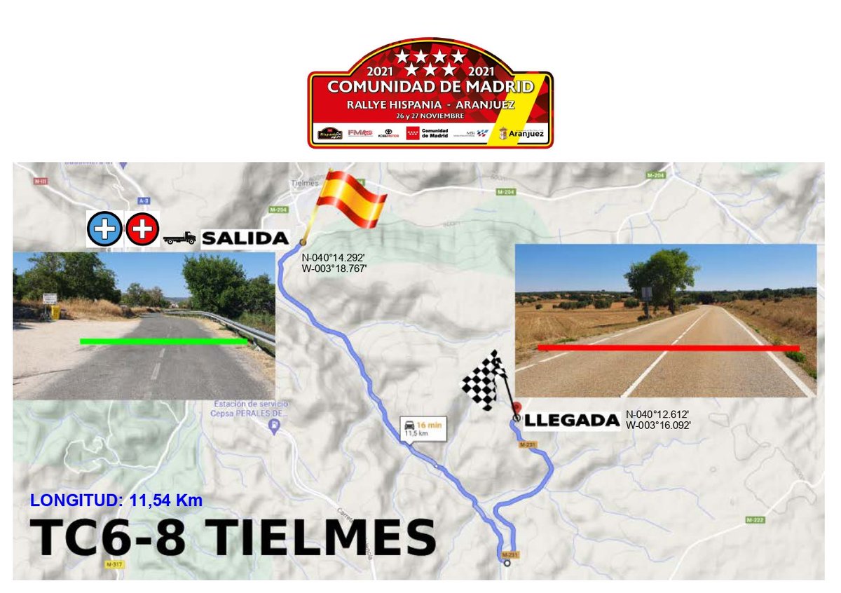 Hispania_Esc's tweet photo. 🗺️ ¡Tramos Rallye Hispania-Aranjuez!

Aquí tenéis los mapas de los cuatro tramos que se disputarán a doble pasada durante la jornada del sábado 27 de noviembre.

🤩 ¡Os esperamos allí!

#RallyeHispaniaAranjuez
#EscuderíaHispaniaMotorsport
#Rallye #Asfalto #Madrid https://t.co/AOs60TFLE3