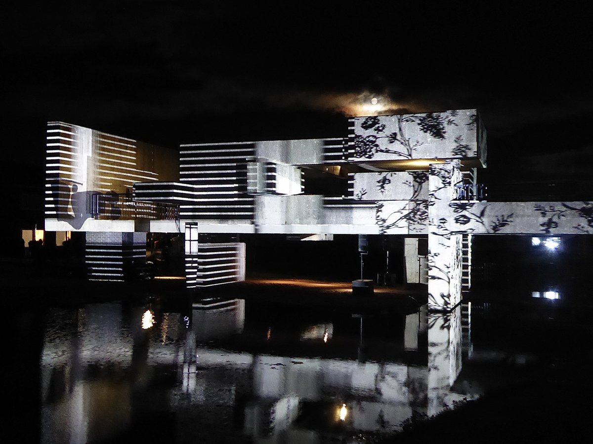 dwailes's tweet photo. First visit to see Victor Pasmore’s #ApolloPavilion in Peterlee, illuminated as part of @lumieredurham #Durham
One of the best examples of Brutalist architecture in Britain https://t.co/JSRNEogyOw