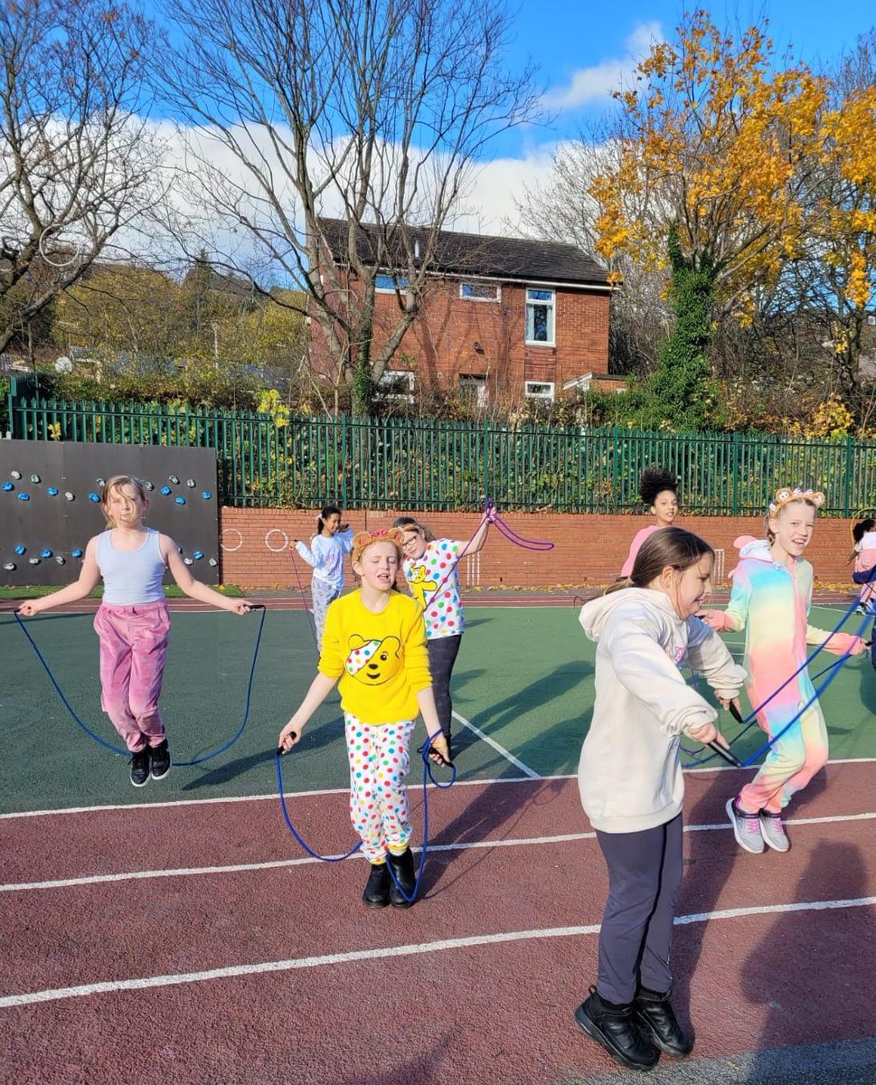 Limpsfield16's tweet photo. Thank you for all your generous donations, today we raised £260.08 for Children in Need. The children have all enjoyed taking part in the skipathon too. #ChildrenInNeed https://t.co/gVN8FGdaj7