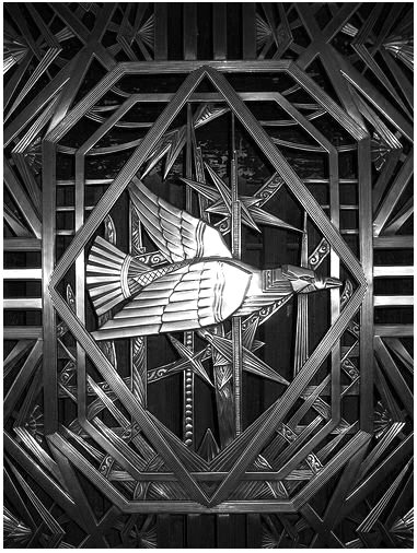 Grille metal work by #ZigZagModerne extraordinaire, Rene Chamballan inside The #ChaninBuilding on 42nd st. New York. 1920s #ArtDeco #Sculptor