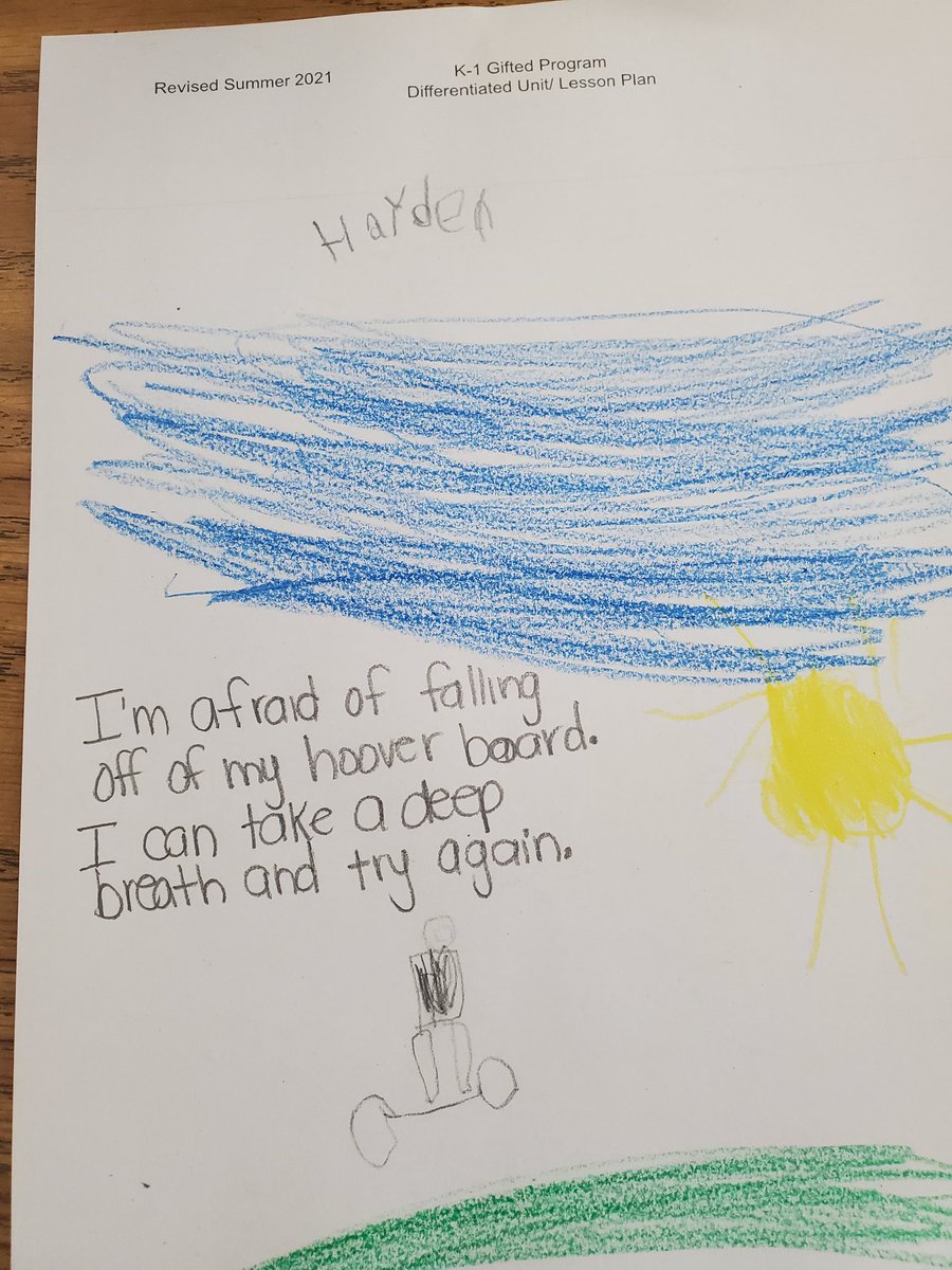 Beach_GRT's tweet photo. Kindergarten students made some self discoveries on how to find courage to overcome something they are scared of just like Jabari. #SEL #findingcourage @SheltonParkES @roarin4thePark @sheltonparkAP https://t.co/Hi23JcTdmP