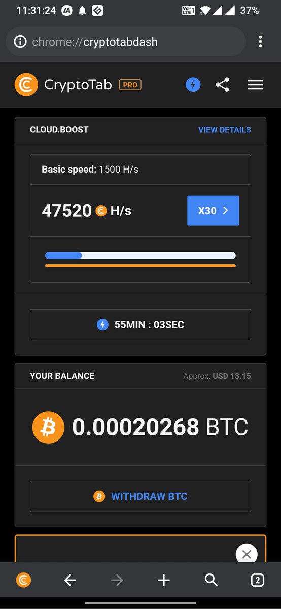 CyGeeno's tweet photo. @WatcherGuru Easy way to earn $BTC from CryptoTab Browser

Link: https://t.co/XJ9oifE9uL

#BtcMiner $BTC #btcmining #CryptoTab https://t.co/9Y5eIFSdcQ