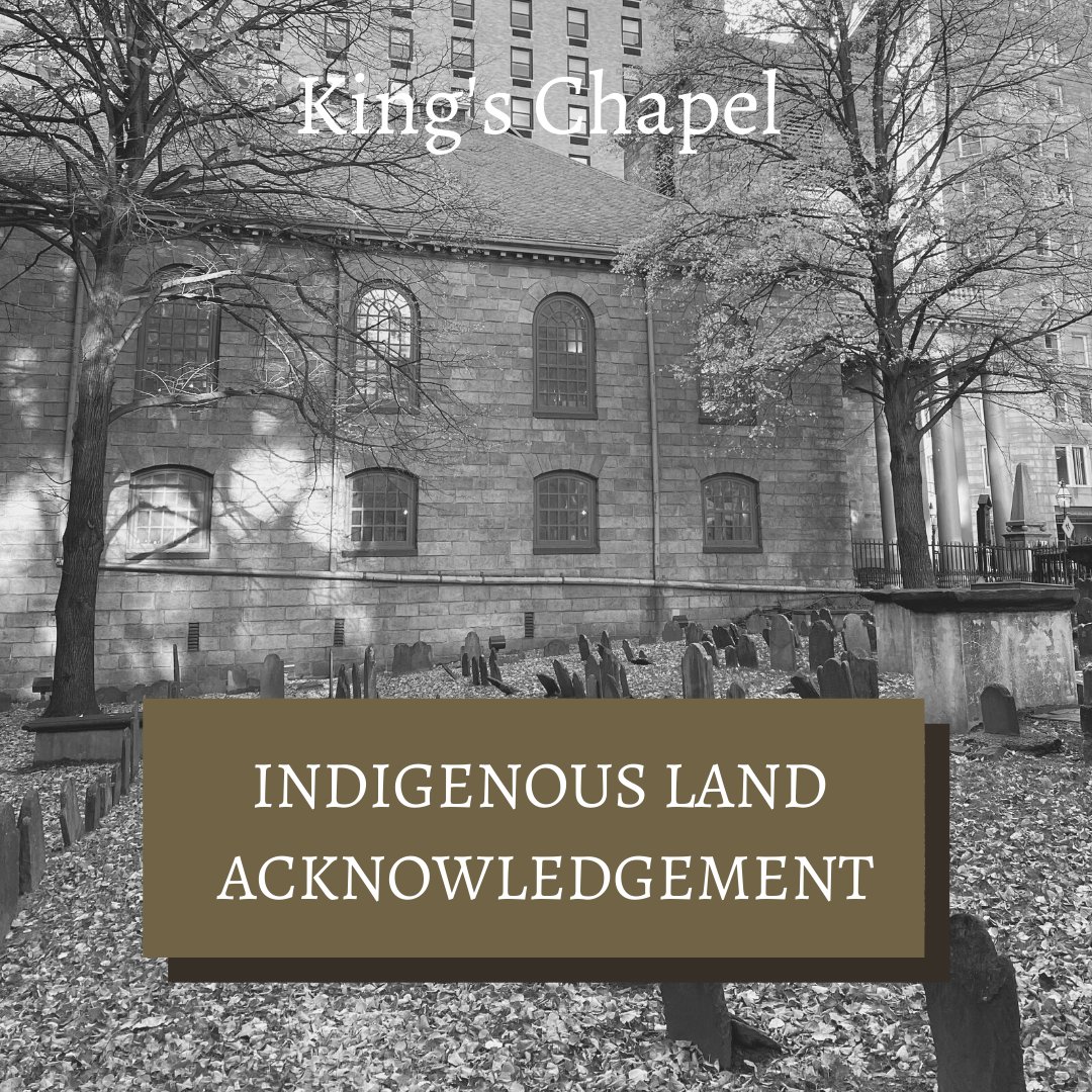 KingsChapel's tweet photo. This year on Thanksgiving Sunday, we will speak one of those truths in honoring the Indigenous Peoples on whose land we gather. Remembering the covenants of the past so often broken, we rededicate ourselves to the work of repair. Join us at 11AM: https://t.co/kQxUV5KSlZ https://t.co/TD8ZNtCrOU