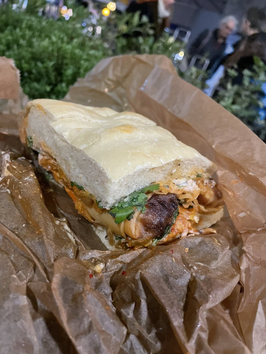 Kalishacp's tweet photo. Almost late for the #EmpirePodcast because we needed to try Max’s Sandwich shop out after it was featured on Masterchef... feel like that’s a good excuse @ChrisHewitt https://t.co/HzRZfzYGnQ