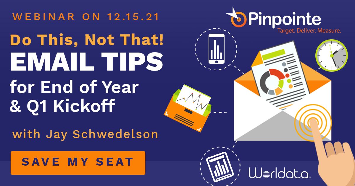 pinpointe's tweet photo. Save your seat: https://t.co/QeOjPhiV0S
Join Pinpointe and Jay Schwedelson, Founder of https://t.co/sbAWjTtlrP and CEO of Worldata, for an exciting webinar that dives into the ins and outs of email marketing. Register today!
#emailmarketing #emailtips #emailmarketingstrategy https://t.co/JsK92TIWSK