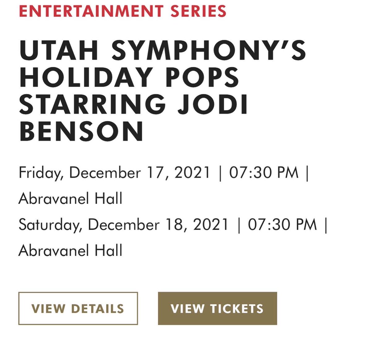 SURPRISE🌟
I’m thrilled to announce that our daughter Delaney will be joining me on stage as our Special Guest for my 3 Holiday Pops Concerts with the incredible Utah Symphony Dec 16,17,18.
I’m so excited that she will share some lovely songs with all of you! A dream come true!