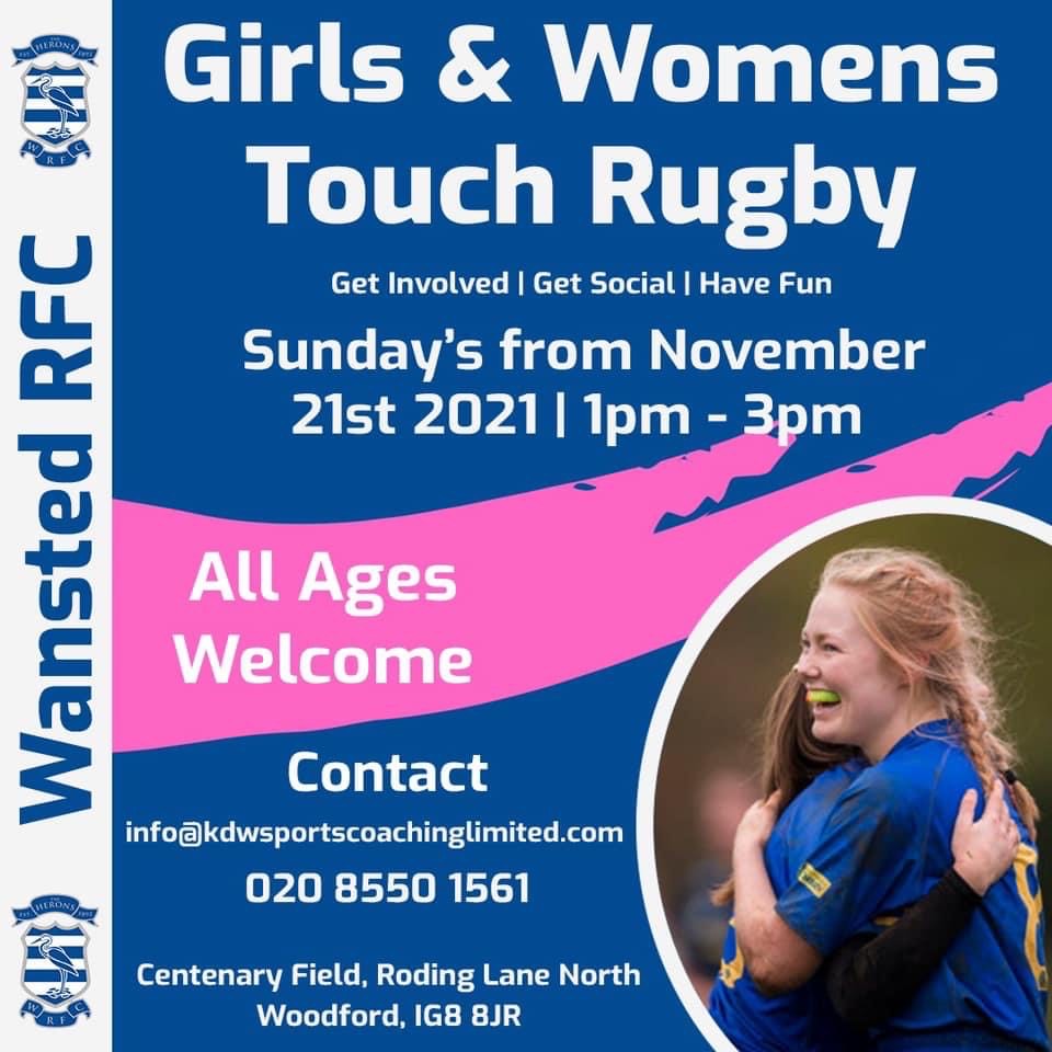 Fantastic opportunity for any <a href="/RodingValleyHS/">RVHS</a> girls wanting to try out rugby 🏉 
Starting on Sunday <a href="/WansteadRFC/">Wanstead Rugby Club</a> free girls and womens touch rugby sessions! 
A great chance to put what you have learned during your PE lessons into practice

#getinvolved #girlsrugby #thisgirlcan