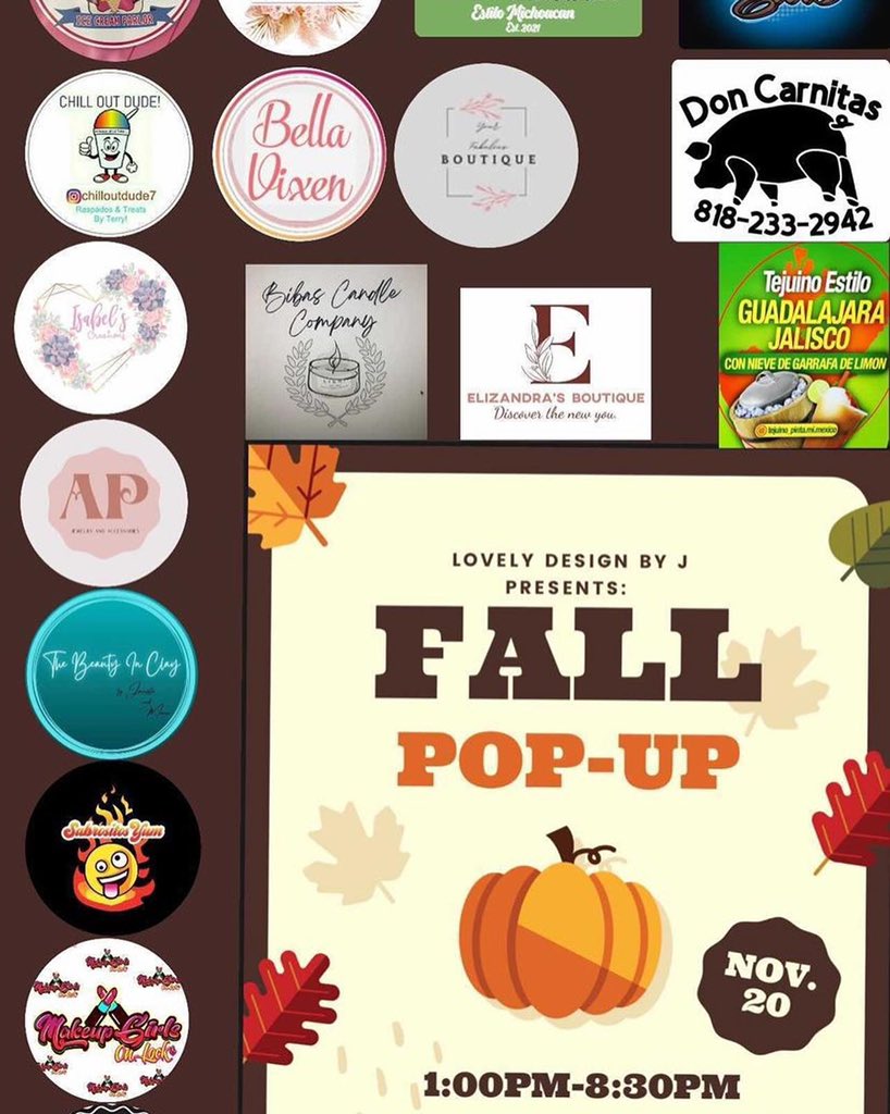 Pop up coming up tomorrow in #vannuys #ca come visit us! #sipandshop #preholidayshopping #supportsmallbusiness