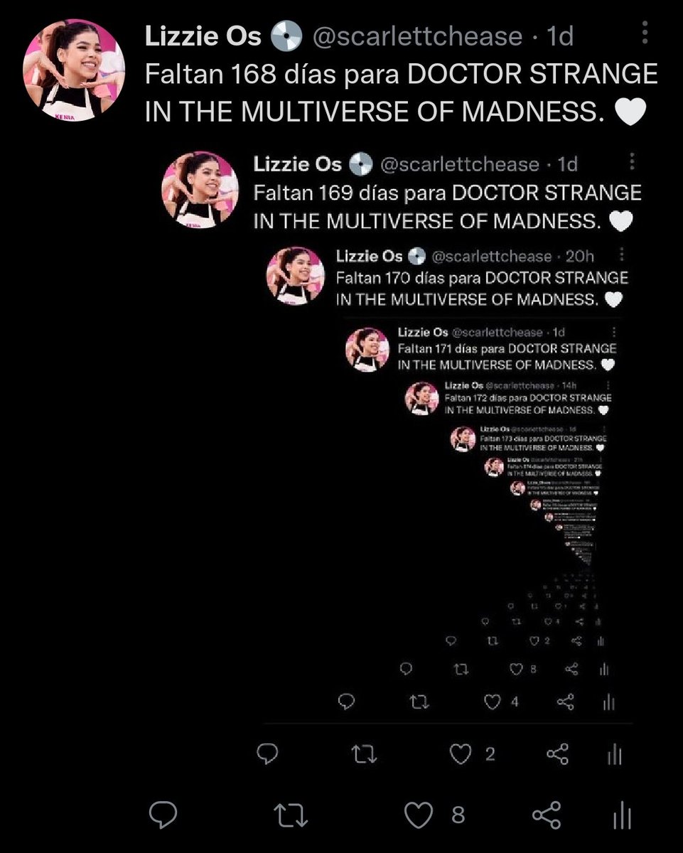 scarlettchease's tweet photo. Faltan 167 días para DOCTOR STRANGE IN THE MULTIVERSE OF MADNESS. 🤍 https://t.co/GclZJ1d50V