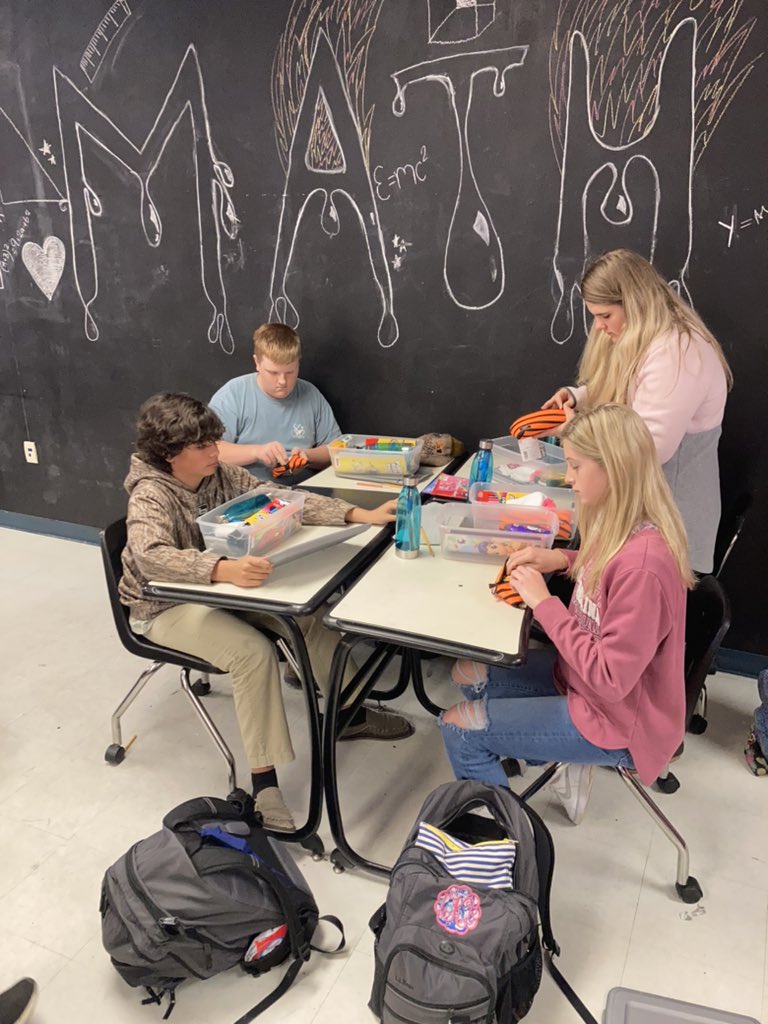 JasonCook_EC's tweet photo. Ms. Allison Coker’s SEL class preparing shoeboxes for “Operation Christmas Child”. Thank you to everyone who helped with this project. https://t.co/AxUFSqU8eB