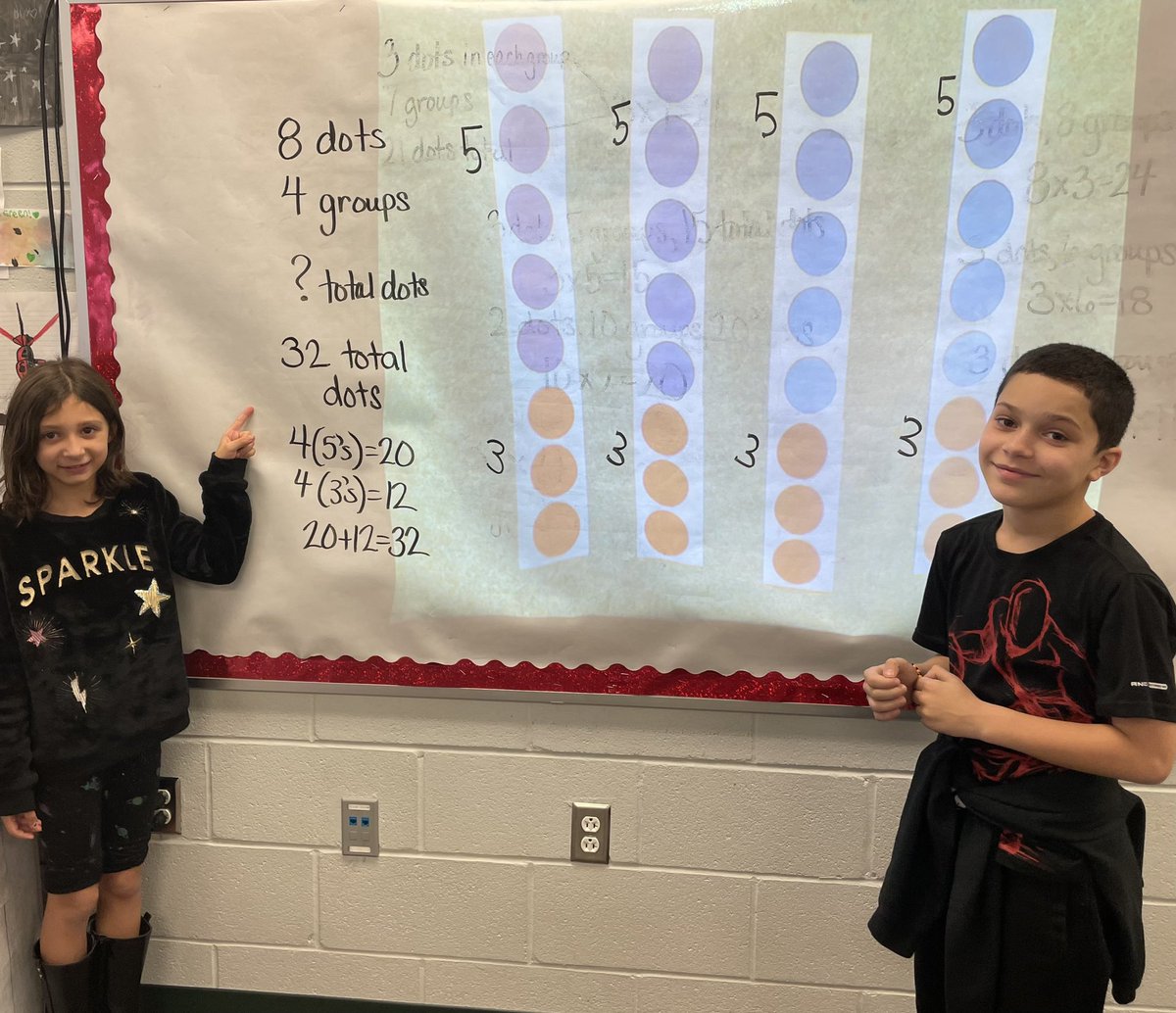 KPatton9697's tweet photo. Thinking about groups using n-tiles! #multiplicativethinking https://t.co/UUhmxuCR51