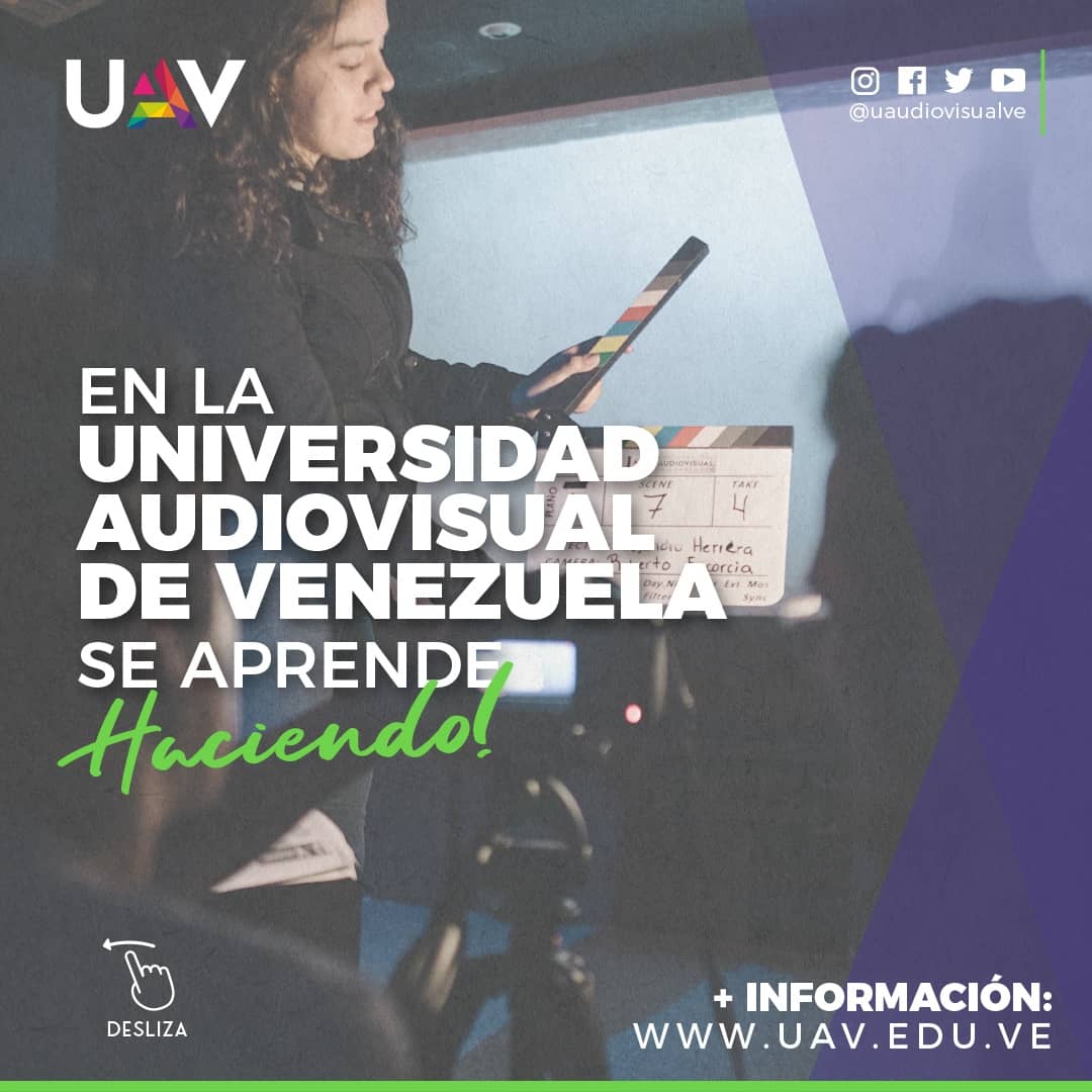 Universidad Audiovisual de Venezuela (@uaudiovisualve) on Twitter photo Las #inscripcionesabiertas para nuevo ingreso en el #2022 ya están activas.
📌 Accede a uav.edu.ve y llena el formulario.
📌 Sobre los #costos escribe un #correo electrónico a
🚨gestion.interna@uav.edu.ve🚨
#UniversidadAudiovisualdeVenezuela #AprenderHaciendo Las #inscripcionesabiertas para nuevo ingreso en el #2022 ya están activas.
📌 Accede a uav.edu.ve y llena el formulario.
📌 Sobre los #costos escribe un #correo electrónico a
🚨gestion.interna@uav.edu.ve🚨
#UniversidadAudiovisualdeVenezuela #AprenderHaciendo
