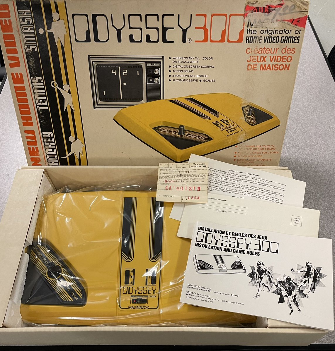JasonDunk's tweet photo. Not only a mint Odyssey 300, but also an air sample from 1976. The @SPSD_IT museum continues to grow https://t.co/0qUgfBsBEd