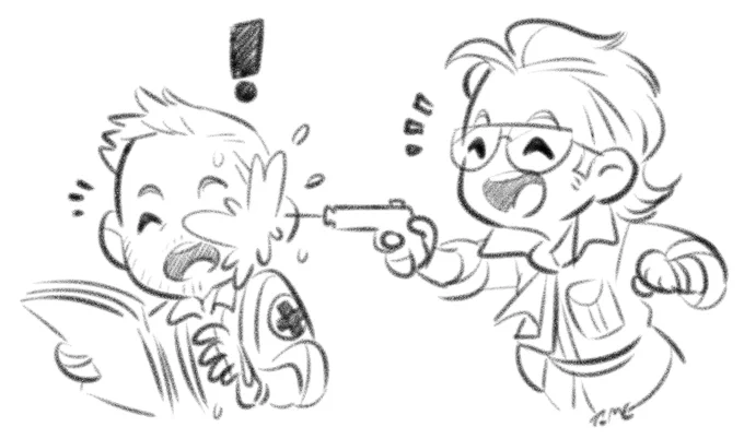 It's Friday so here's a quick #mkaz doodle. Something silly. #mgs 