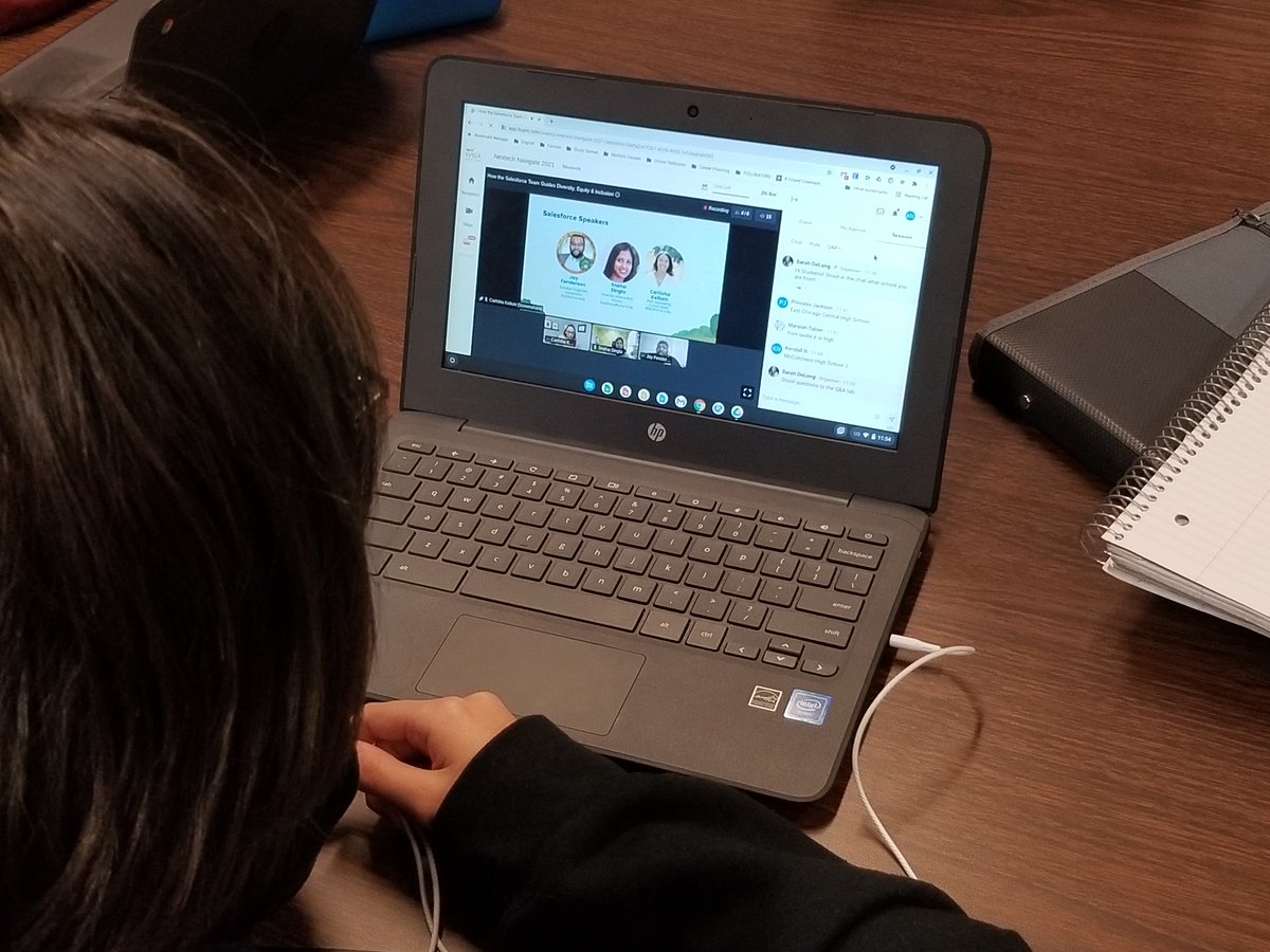 Students in Computer Science 1 recently participated in the <a href="/nextech/">Nextech</a> #NextechNavigate Virtual Conference. This conference had 5 sessions with over 30 presentations to choose from allowing students to explore a wide variety of skills and career paths.  #tscschools <a href="/McCutcheonHS/">McCutcheon High School</a>