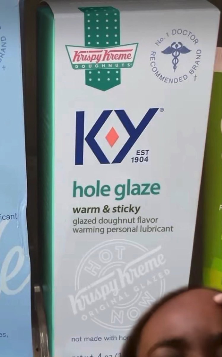 Wait what?!  Krispy Kreme getting freaky with it. #lube #donut