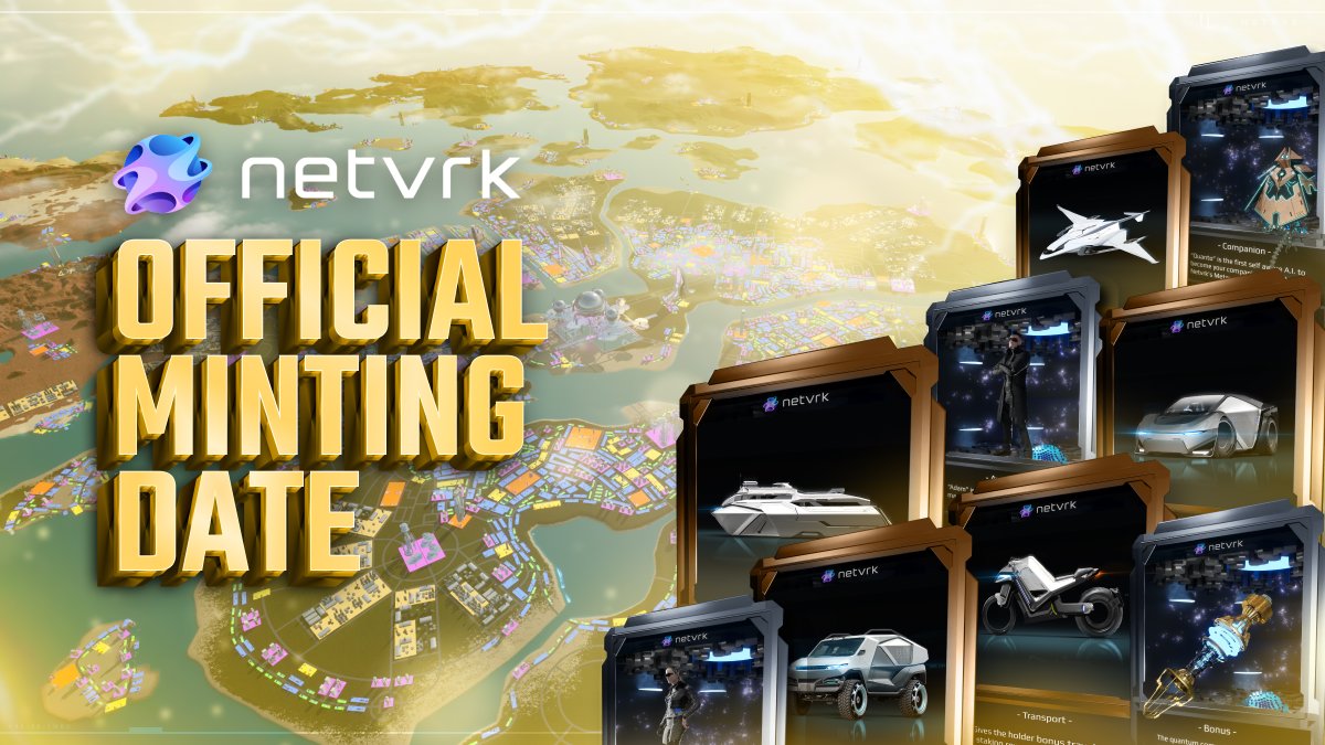 MultimediaNFT's tweet photo. ⛩️#Netvrk #NFT Minting Update 🔥

In order to deliver the best and safest possible product, we've moved our #NFTs minting date to next week. 💫

Official Minting Date: 
Friday, November 26th, 2021, 16:00 UTC⏰

$NTVRK #Crypto #cryptocurrency #blockchain https://t.co/to9KK7tLsv
