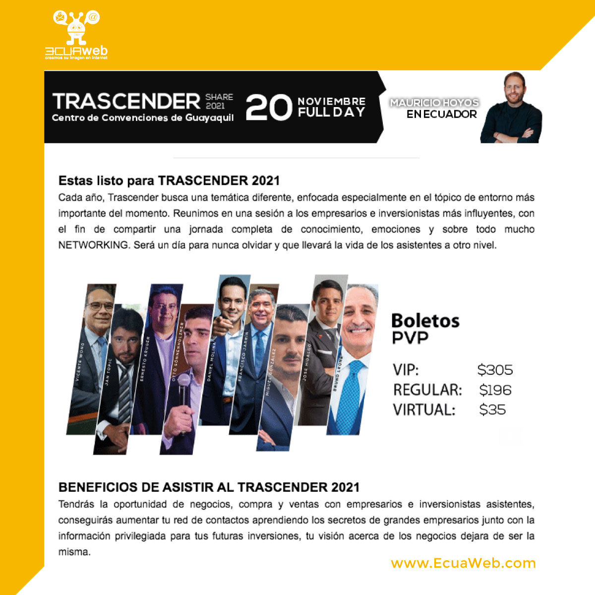 EcuaWebcom's tweet photo. Auspiciante Oficial del Evento 20 NOV 2021 Prescencial
#mauriciohoyos-ecuaweb #eventos https://t.co/BlUgr0mFEq https://t.co/GNIKdRVpln