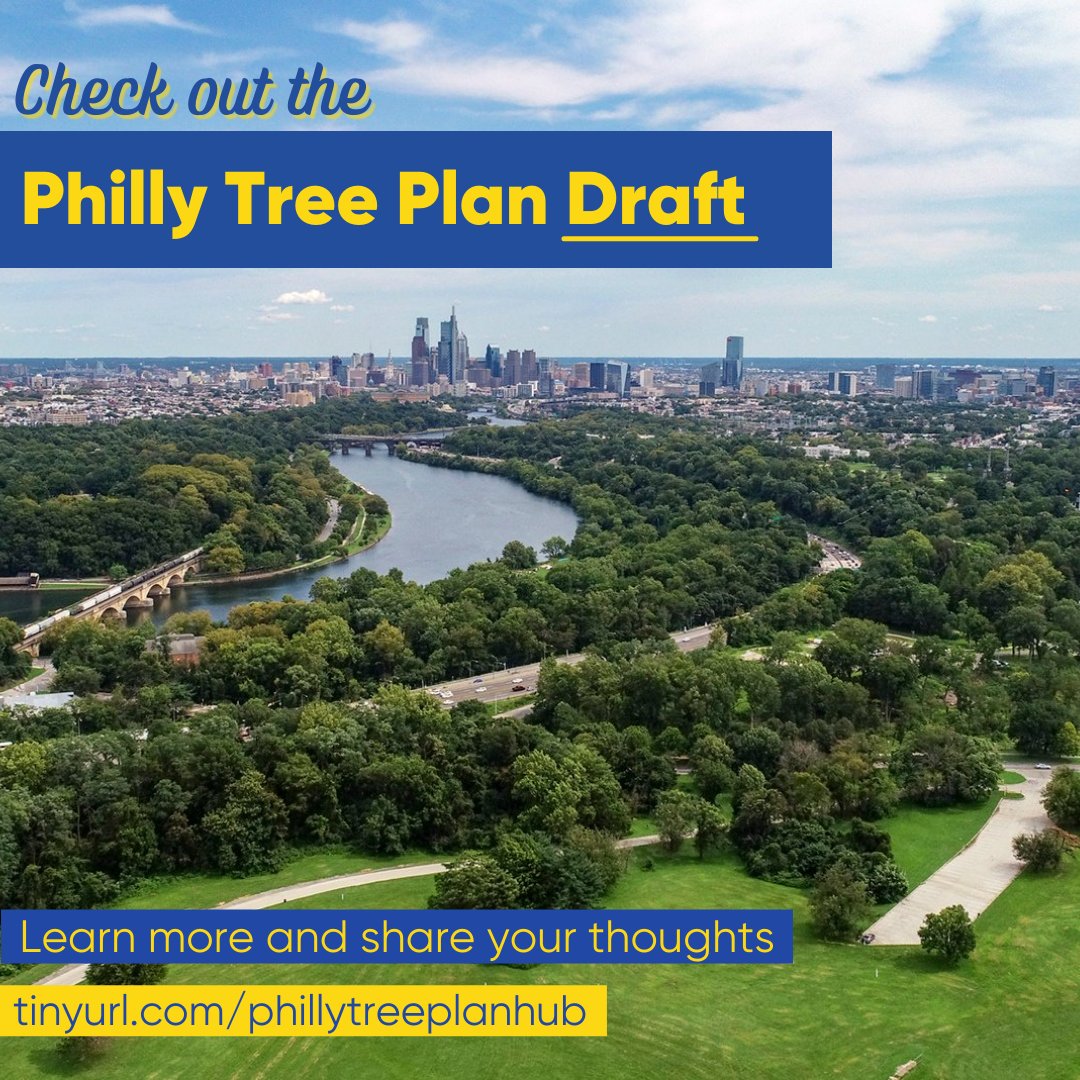 myphillypark's tweet photo. Share your feedback on the Philly Tree Plan! A draft of the plan is now available for public comment until Wednesday, December 1, 2021.  https://t.co/jvTTCo4p0m
#PhillyTreePlan #CityofArborlyLove #GreenPhilly #UrbanForestry #PhillyNature https://t.co/Chc7LBjRhm