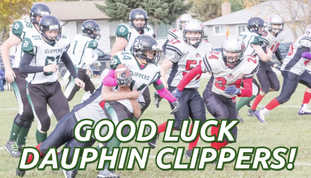 🏆Good luck to the Dauphin Clippers tomorrow (Saturday) when they hit the field in the Rural Manitoba Football League’s Championship Game!🏆

🏈They take on Swan Valley in Swan River at 1:00pm!🏈
