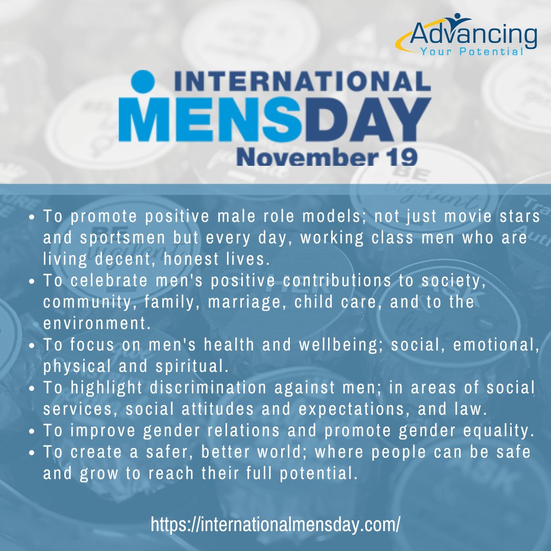 advancingyou's tweet photo. To all fantastic men out there and particularly to all our amazing allies—we are extremely grateful for you 🙏🏾
Happy International Men's Day!
#IMD2020
#internationalmensday #herallies https://t.co/NITueAS4fy