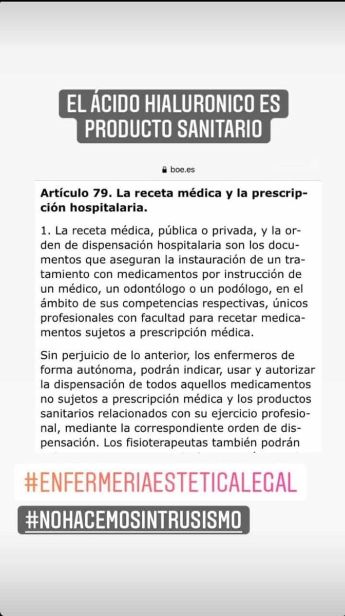 Lucia_2912's tweet photo. #enfermeriaesteticaeslegal #acidohialuronicoproductosanitario #bastayadelacosocontralasenfermeras @todoesmentiratv @puntodemira_tv https://t.co/PzgZi2OAEn