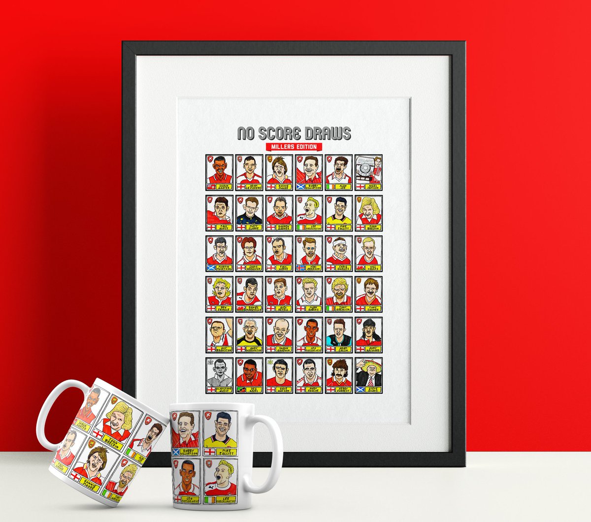 CheapPanini's tweet photo. ROTHERHAM UNITED fans, we've drawn your heroes and it's not gone well ❤️

36 poorly-drawn Millers heroes, doodled with lots of love but zero talent, on prints &amp; mugs.

Goater, Le Fondre, Moore, Pollitt, Warne, Arnason - &amp; lots more

RTs appreciated 🙏

🛒 https://t.co/TDCXpx7OgI https://t.co/yDk9i0CQXG