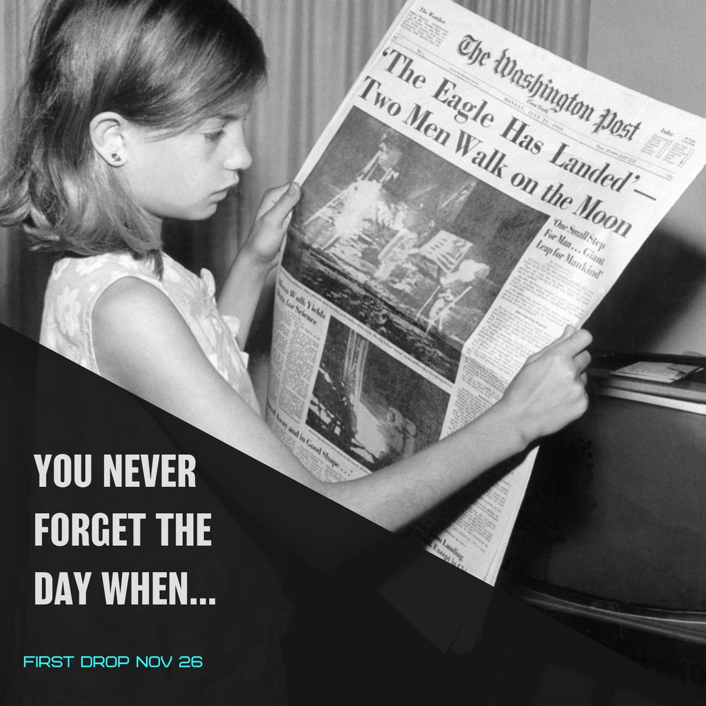 Newsbyte_NFT's tweet photo. The day we went to the moon, the day you said "I do", the day your kids were born... there are certain days you just never forget. We're here to help you hold on to those memories with digital memorabilia. #nft #NFTs https://t.co/ZJHEUQjwIR