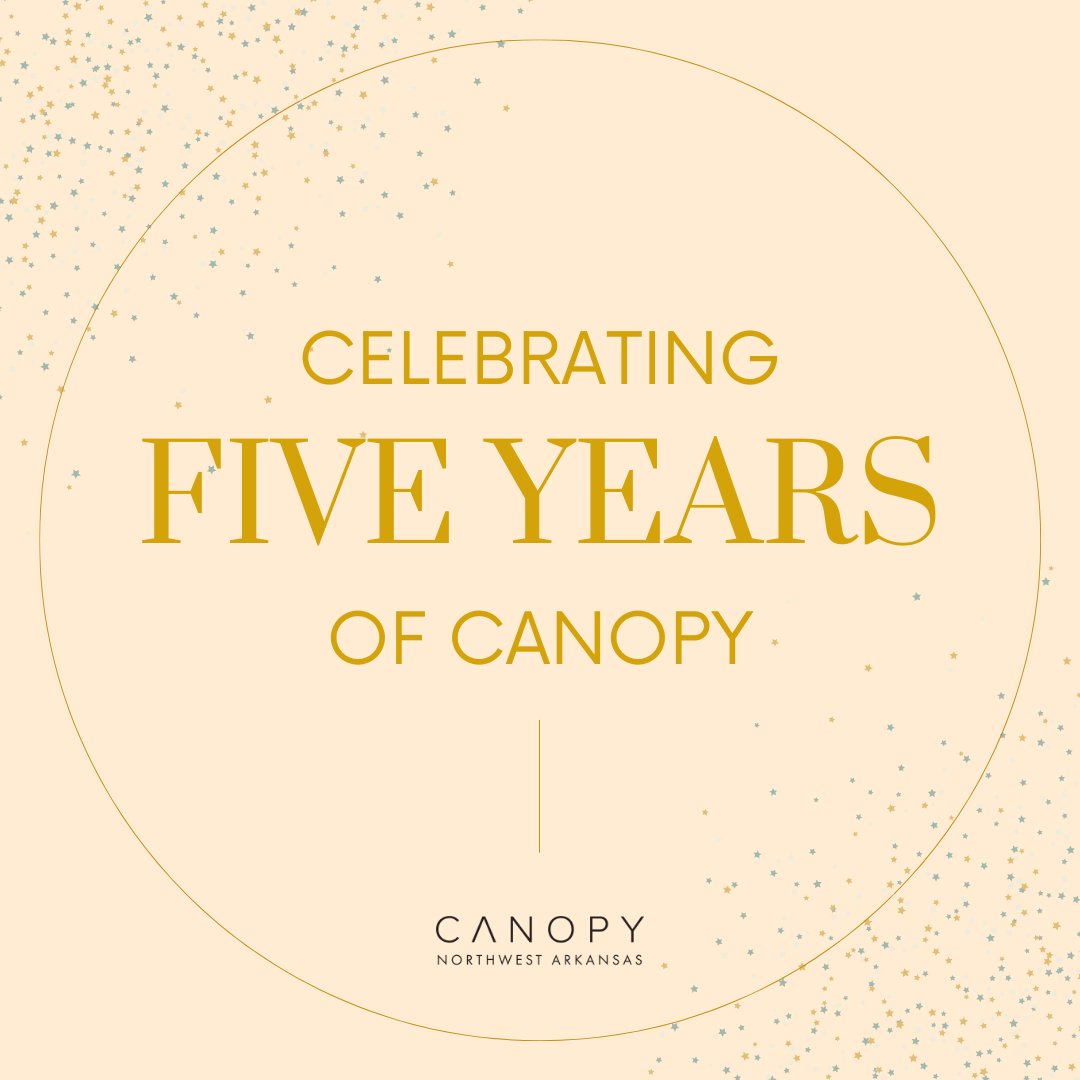 CANOPY'S BIRTHDAY IS COMING SOON📣

This December, we will be celebrating FIVE incredible years of welcome in NWA. Keep an eye out for stories from a few amazing neighbors &amp; impactful ways you and your community can make a difference! #HappyBirthdayCanopy