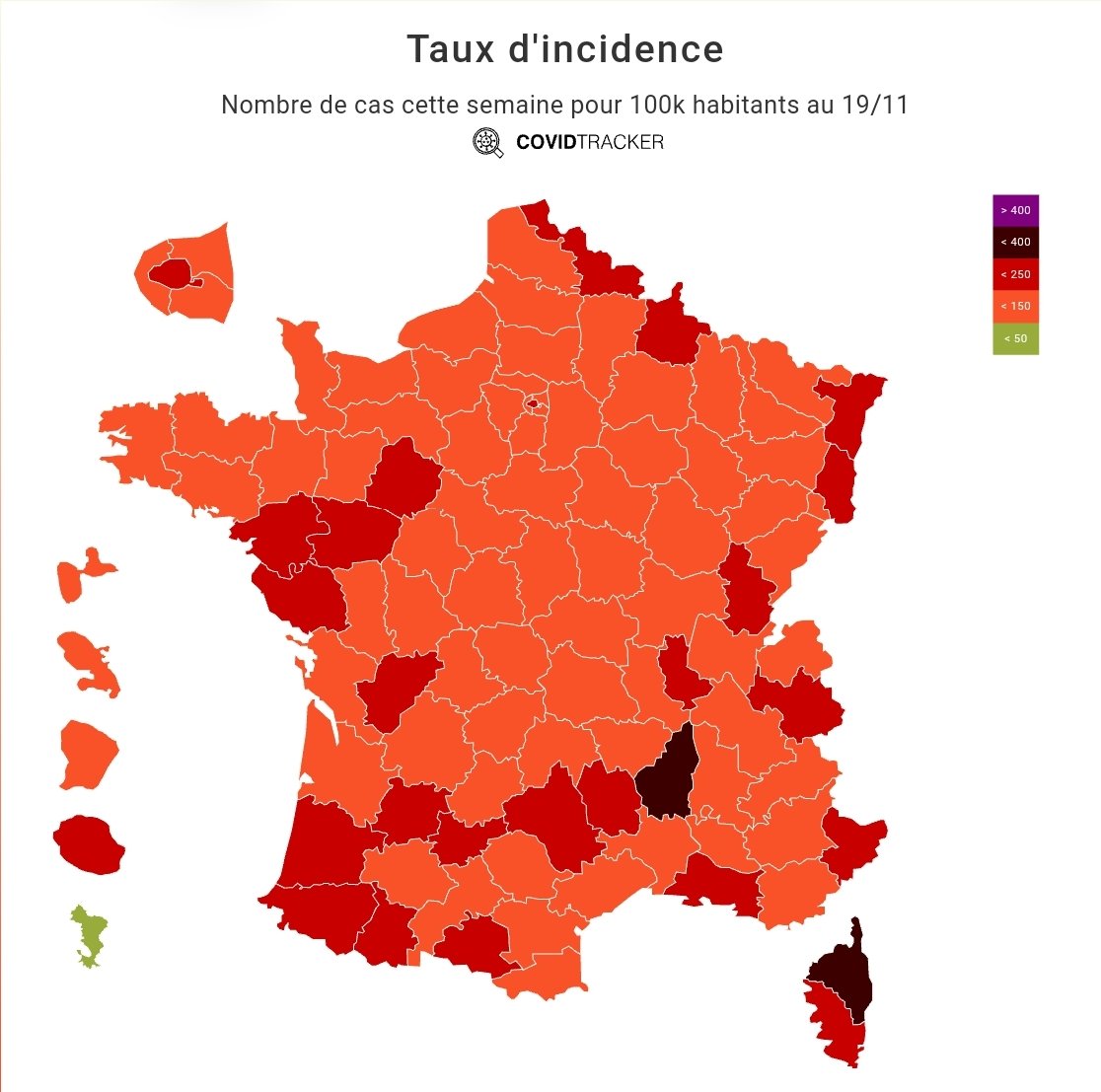 fraticelli_jm's tweet photo. Ce soir, on a dépassé les 250 cas/100000 habitants. Faute casu à voi, è à i vostri. https://t.co/IuHBZd8LYE