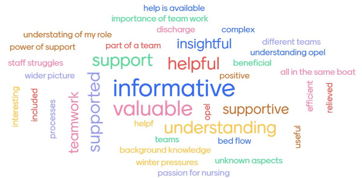 BEAT_UHD's tweet image. Thank you to everyone who took part in today’s Webinar! A special thank you to all our wonderful speakers. The sessions were informative, engaging and greatly appreciated. Please see word cloud student feedback. #practiceeducators #studentnurse #studentnursing